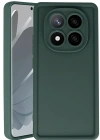 Newface Xiaomi Redmi Note 14 Pro 4G Kılıf Viera Silikon - Koyu Yeşil