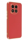 Newface Xiaomi Redmi Note 14 Pro 4G Kılıf Volet Silikon - Kırmızı