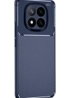 Newface Xiaomi Redmi Note 14 Pro 5G Kılıf Auto Focus Karbon Kapak - Lacivert
