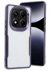 Newface Xiaomi Redmi Note 14 Pro 5G Kılıf Boyi Silikon Kapak - Derin Mor