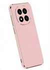 Newface Xiaomi Redmi Note 14 Pro 5G Kılıf Volet Silikon - Pembe