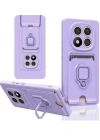 Newface Xiaomi Redmi Note 14 Pro 5G Kılıf Zuma Kartvizitli Yüzüklü Silikon - Lila