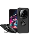Newface Xiaomi Redmi Note 14 Pro Plus Kılıf Montreal Yüzüklü Silikon Kapak - Siyah