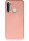 Newface Xiaomi Redmi Note 8 Kılıf Nano içi Kadife Silikon - Pudra
