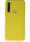 Newface Xiaomi Redmi Note 8 Kılıf Nano içi Kadife Silikon - Sarı