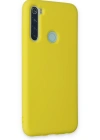 Newface Xiaomi Redmi Note 8 Kılıf Nano içi Kadife Silikon - Sarı