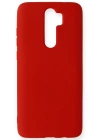 Newface Xiaomi Redmi Note 8 Pro Kılıf Nano içi Kadife Silikon - Kırmızı