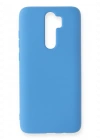 Newface Xiaomi Redmi Note 8 Pro Kılıf Nano içi Kadife Silikon - Mavi