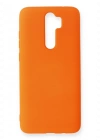Newface Xiaomi Redmi Note 8 Pro Kılıf Nano içi Kadife Silikon - Turuncu