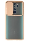 Newface Xiaomi Redmi Note 8 Pro Kılıf Palm Buzlu Kamera Sürgülü Silikon - Pembe