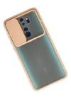Newface Xiaomi Redmi Note 8 Pro Kılıf Palm Buzlu Kamera Sürgülü Silikon - Pembe