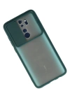 Newface Xiaomi Redmi Note 8 Pro Kılıf Palm Buzlu Kamera Sürgülü Silikon - Yeşil