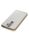Newface Xiaomi Redmi Note 8 Pro Kılıf Razer Lensli Silikon - Gold