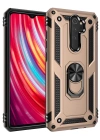 Newface Xiaomi Redmi Note 8 Pro Kılıf Sofya Yüzüklü Silikon Kapak - Gold