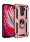 Newface Xiaomi Redmi Note 8 Pro Kılıf Sofya Yüzüklü Silikon Kapak - Rose