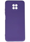 Newface Xiaomi Redmi Note 9 5G Kılıf Nano içi Kadife Silikon - Mor
