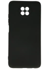 Newface Xiaomi Redmi Note 9 5G Kılıf Nano içi Kadife Silikon - Siyah