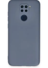 Newface Xiaomi Redmi Note 9 Kılıf Nano içi Kadife Silikon - Gri