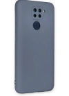 Newface Xiaomi Redmi Note 9 Kılıf Nano içi Kadife Silikon - Gri