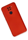 Newface Xiaomi Redmi Note 9 Kılıf Nano içi Kadife Silikon - Kırmızı
