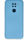Newface Xiaomi Redmi Note 9 Kılıf Nano içi Kadife Silikon - Mavi