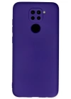 Newface Xiaomi Redmi Note 9 Kılıf Nano içi Kadife Silikon - Mor