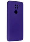 Newface Xiaomi Redmi Note 9 Kılıf Nano içi Kadife Silikon - Mor