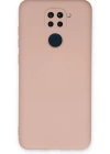 Newface Xiaomi Redmi Note 9 Kılıf Nano içi Kadife Silikon - Pudra