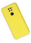 Newface Xiaomi Redmi Note 9 Kılıf Nano içi Kadife Silikon - Sarı