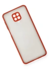 Newface Xiaomi Redmi Note 9 Pro Kılıf Montreal Silikon Kapak - Kırmızı