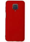 Newface Xiaomi Redmi Note 9 Pro Kılıf Nano içi Kadife Silikon - Kırmızı