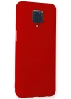 Newface Xiaomi Redmi Note 9 Pro Kılıf Nano içi Kadife Silikon - Kırmızı