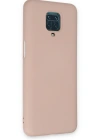 Newface Xiaomi Redmi Note 9 Pro Kılıf Nano içi Kadife Silikon - Pudra