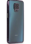 Newface Xiaomi Redmi Note 9 Pro Kılıf Razer Lensli Silikon - Mor