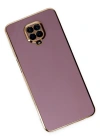 Newface Xiaomi Redmi Note 9 Pro Kılıf Volet Silikon - Mor