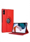 Newface Xiaomi Redmi Pad SE 4G Kılıf 360 Tablet Deri Kılıf - Kırmızı