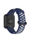 Newface Xiaomi Redmi Watch 2 Spor Delikli Kordon - Lacivert-Beyaz