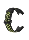 Newface Xiaomi Redmi Watch 2 Spor Delikli Kordon - Siyah-Yeşil