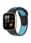 Newface Xiaomi Redmi Watch 3 Spor Delikli Kordon - Siyah-Mavi