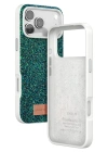 Onegif Apple iPhone 17 Pro Max Bright Simli Kapak - Koyu Yeşil
