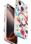 Onegif iPhone 14 Flower Series Magsafe Kapak - Beyaz