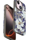 Onegif iPhone 14 Flower Series Magsafe Kapak - Gri