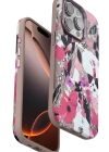 Onegif iPhone 15 Pro Max Flower Series Magsafe Kapak - Pembe