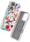 Onegif iPhone 16 Flower Series Magsafe Kapak - Beyaz