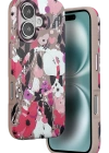 Onegif iPhone 16 Flower Series Magsafe Kapak - Pembe