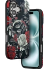 Onegif iPhone 16 Flower Series Magsafe Kapak - Siyah