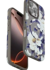 Onegif iPhone 16 Pro Flower Series Magsafe Kapak - Gri