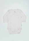 Organik Natural Basic Style Kruvaze Uzun Kol Body BS17102 Beyaz