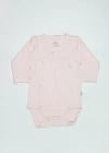 Organik Natural Basic Style Kruvaze Uzun Kol Body BS17102 Pembe