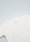 Organik Natural Basic Style Kruvaze Yarım Kol Body BS17101 Ekru